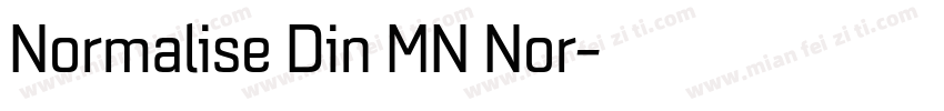 Normalise Din MN Nor字体转换